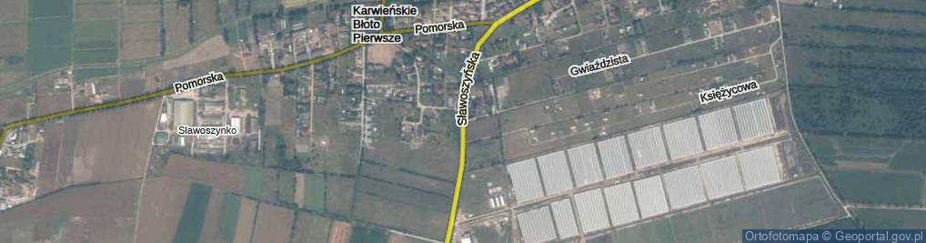 Zdjęcie satelitarne Sławoszyńska ul.